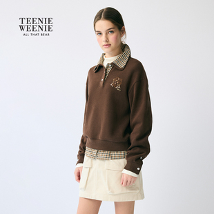 TeenieWeenie小熊女装卫衣 时尚休闲POLO领上衣
