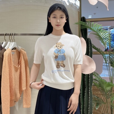 Teenie Weenie女士时尚休闲针织衫TTKW2625CEK