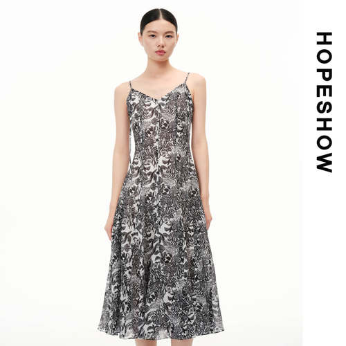 HOPESHOW红袖连衣裙89226131601