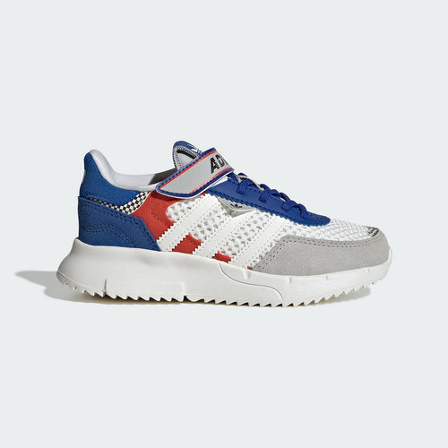 Adidas kids阿迪达斯三叶草男女童网面运动魔术贴跑步鞋JS2477