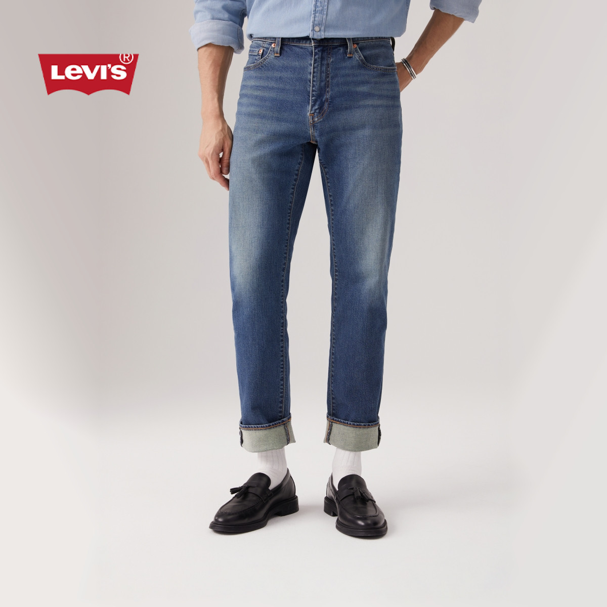 【商场同款】Levi's李维斯春季男士541宽松锥形牛仔裤18181-0910 - 实物图