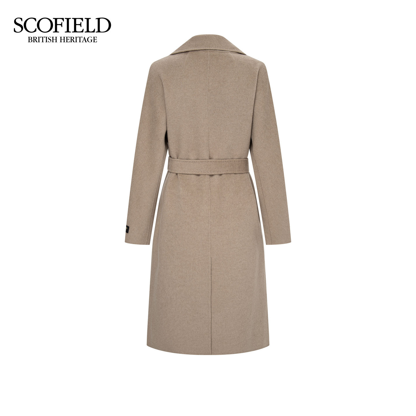 Scofield女装复古风双排扣大衣2025冬季新品