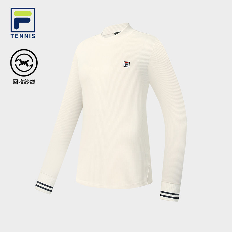 FILA 斐乐官方女子针织长袖衫2025新冬修身小高领长TA11W543218F