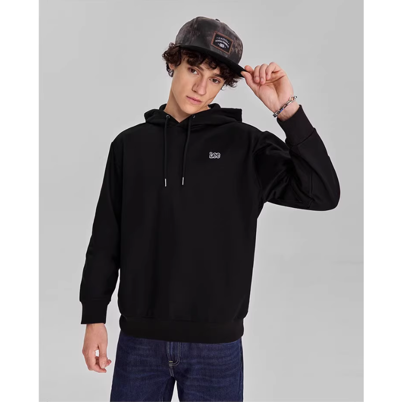 Lee男上长袖卫衣舒适版型黑色LMT006772201764K11000