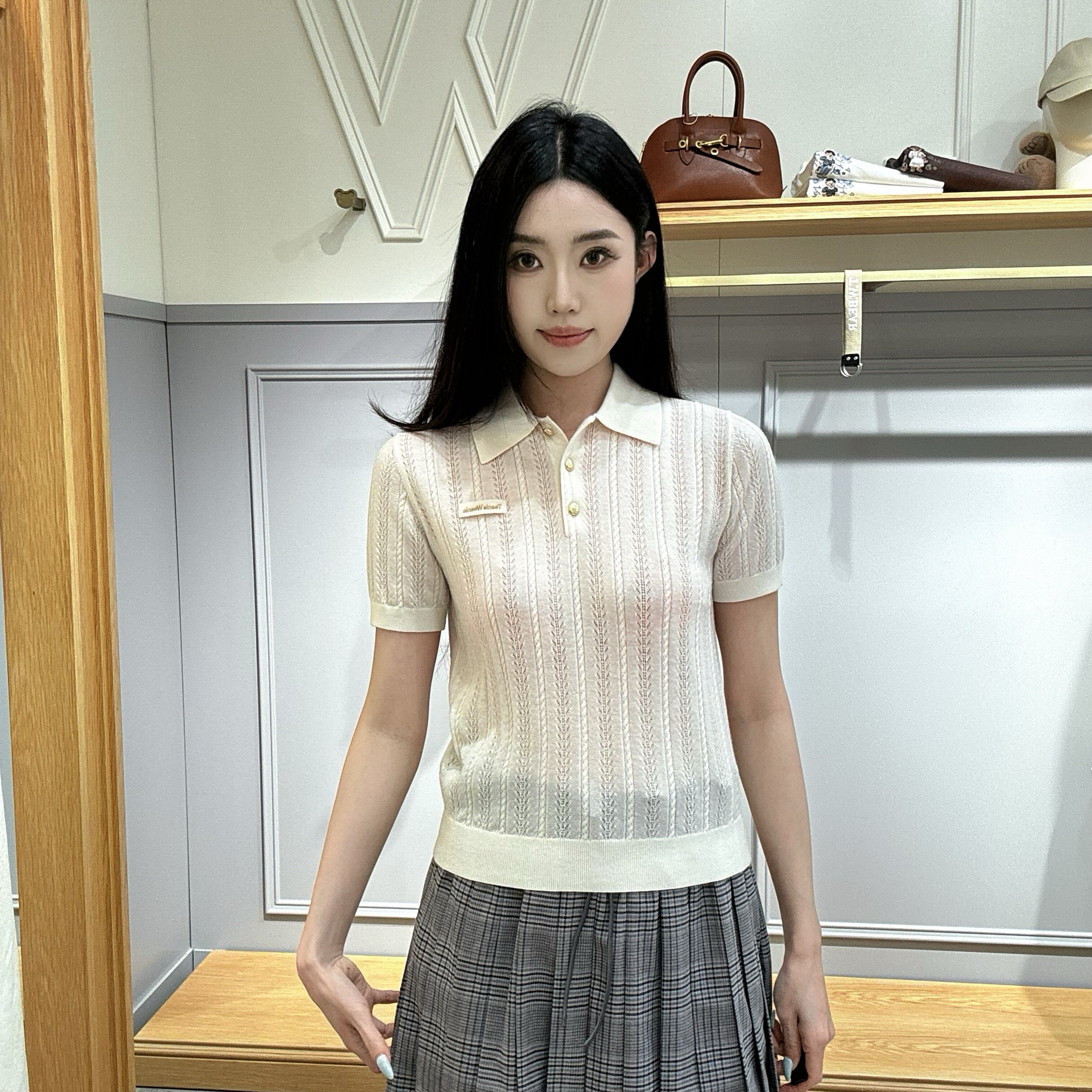 Teenie Weenie女士时尚简约针织衫TTKW26A38B24HK