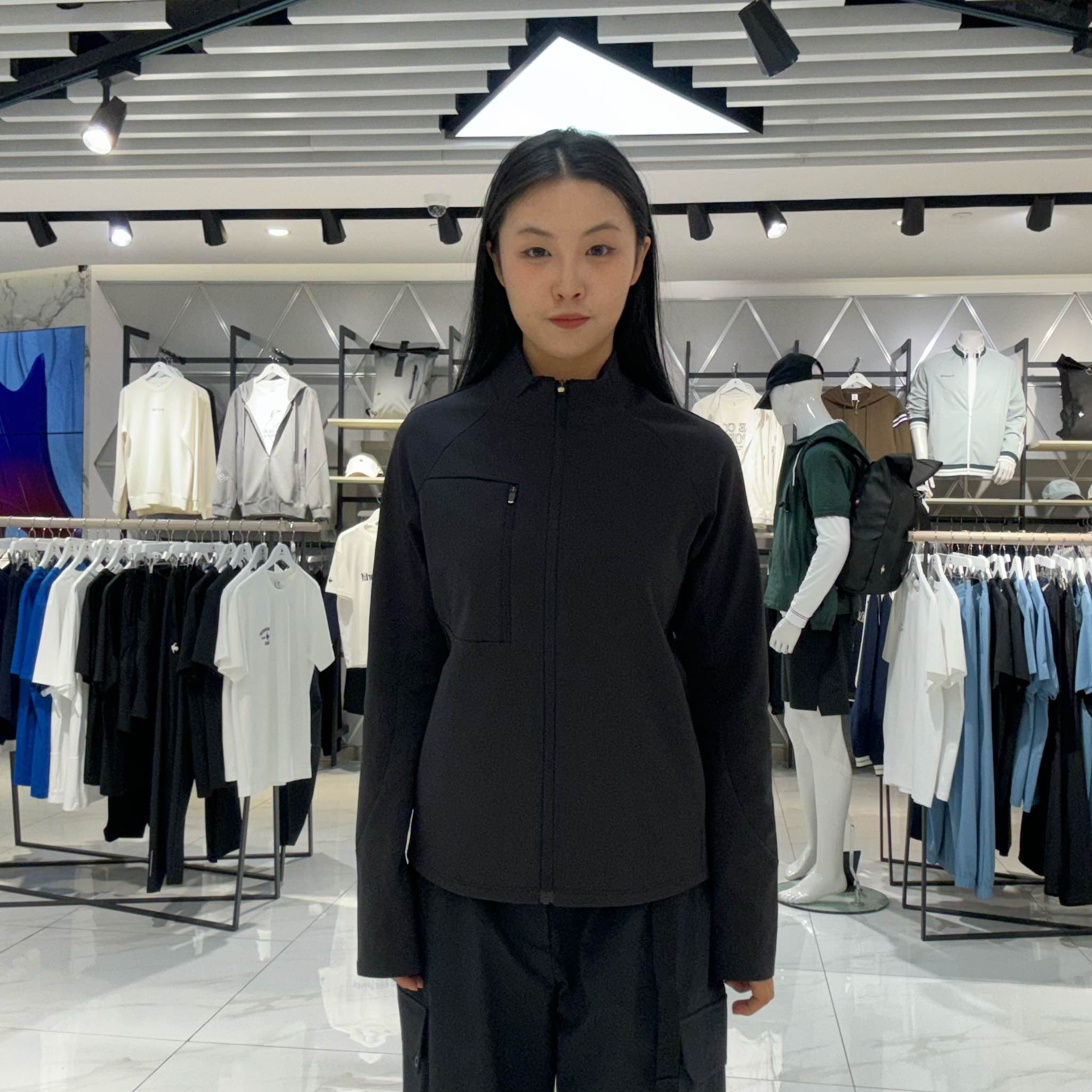 乐卡克女士简约时尚外套L243WCNB0106