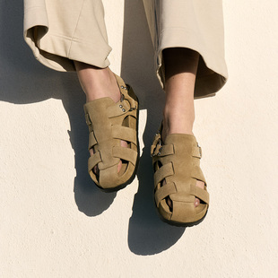 厚底一字扣包头罗马凉鞋 2025春夏欣款 AP160L40061 ASH女鞋 男女同款