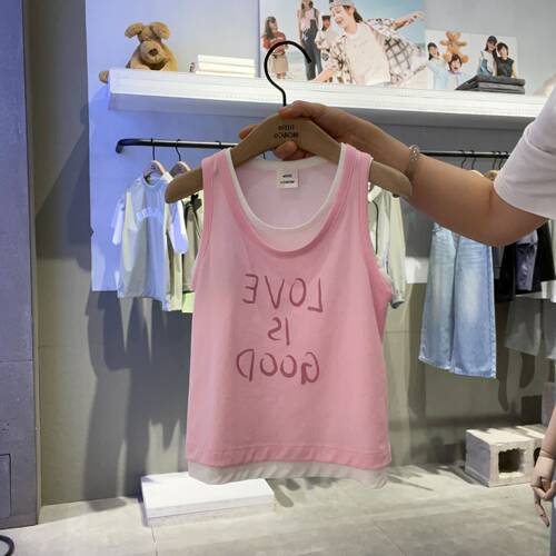 Little MO&CO.女童可爱简约背心KBE2VET002