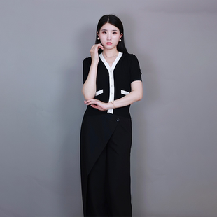 TKY SHOP女士时尚简约短袖针织衫10G1HE06D129