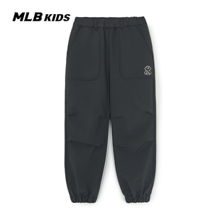 7AWPB1254 25秋冬款 MLB男女童街头风潮时尚 潮流宽松休闲梭织长裤