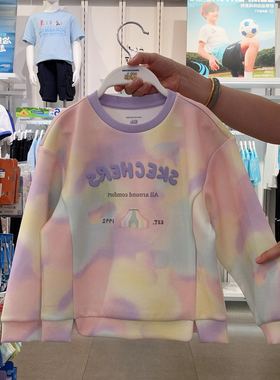 斯凯奇女童时尚简约套头卫衣L325G026-05SE