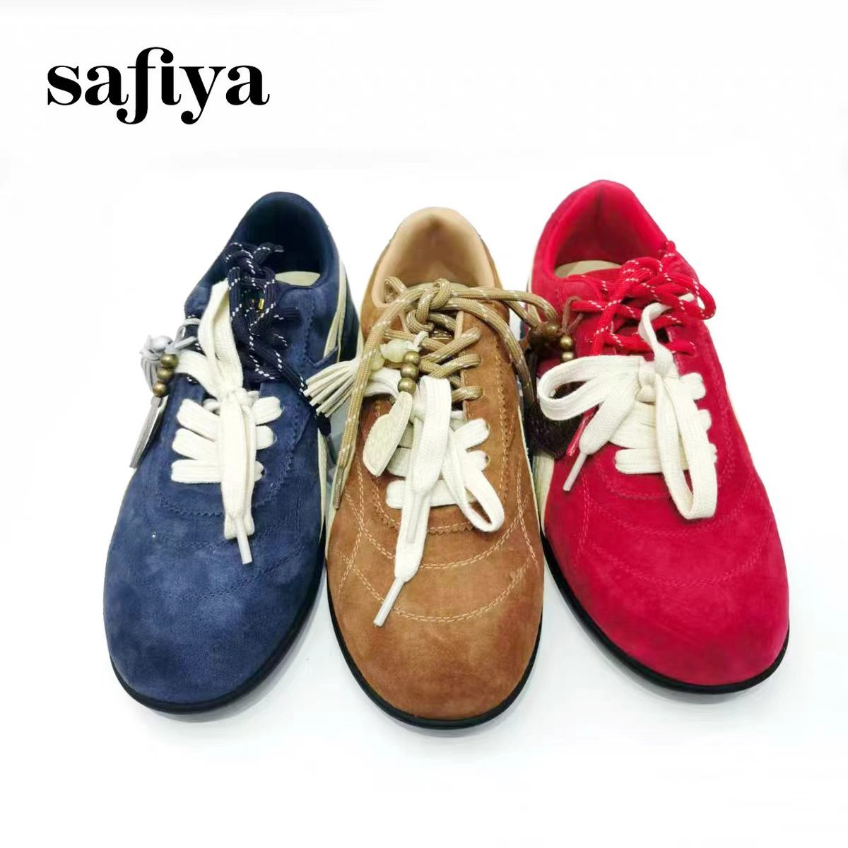 Safiya/索菲娅女鞋撞色潮流双系带单鞋SFE1112088