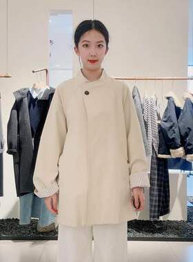 BSIEE/本涩女士时尚休闲风衣F1411C01