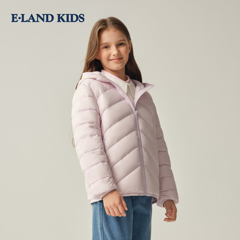 eland kids衣恋童装女童羽绒服2025年冬季鸭绒外套EKJDF4T25K