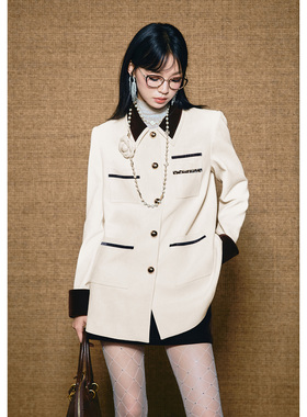 CHICHY洋气千金小香风长款外套CC2A001254