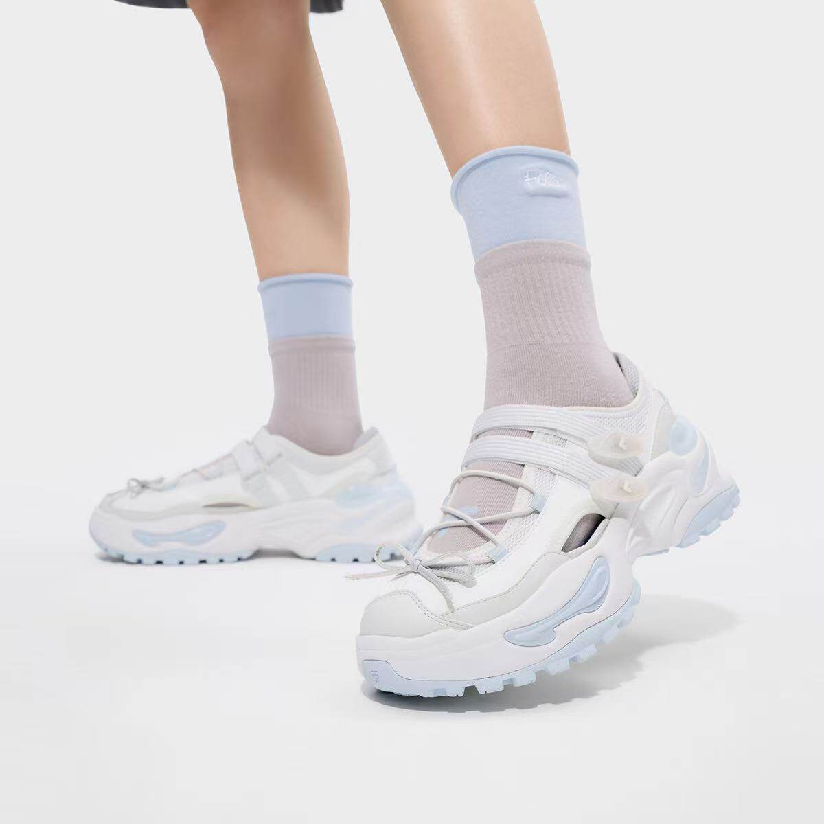 FILA FUSION女子潮流运动女士软糖凉鞋凉鞋T12W621701F