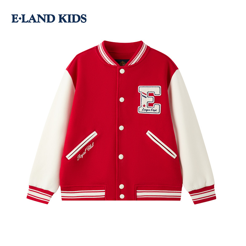 eland kids衣恋儿童装男童棒球服2026年春季新复古外套EKCMG1201A