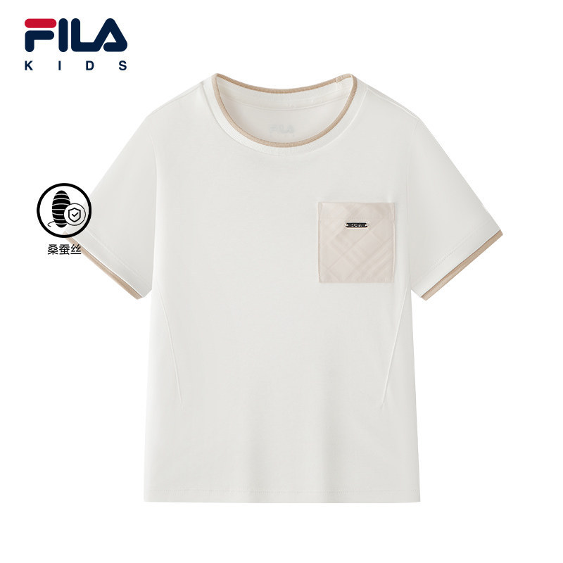 FILA KIDS 斐乐童装男童短袖T恤2026秋季新款宽松上衣K11B632101