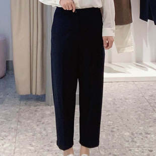 诗凡黎 39E1150121V 女士宽松简约高腰休闲裤