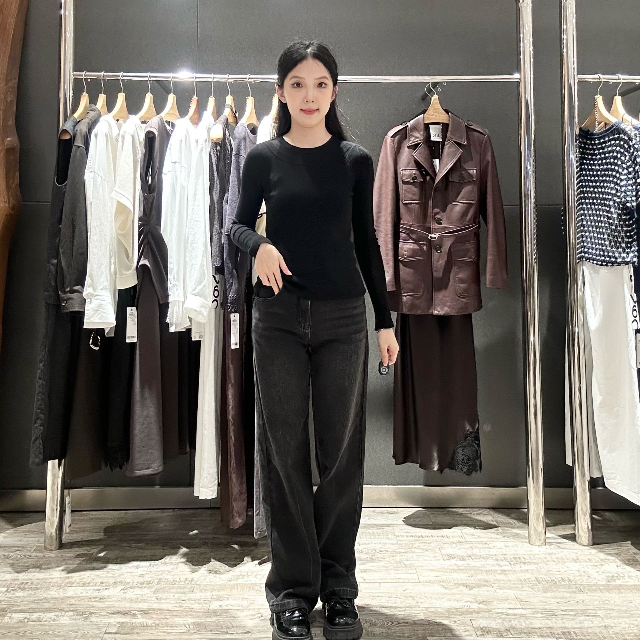 JAC BY JACQUELINE CONOIR女士简约时尚牛仔裤AF8350182图片
