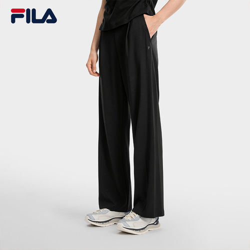 FILA 斐乐官方女士针织长裤2026裤子舒适阔腿裤F11W633604F
