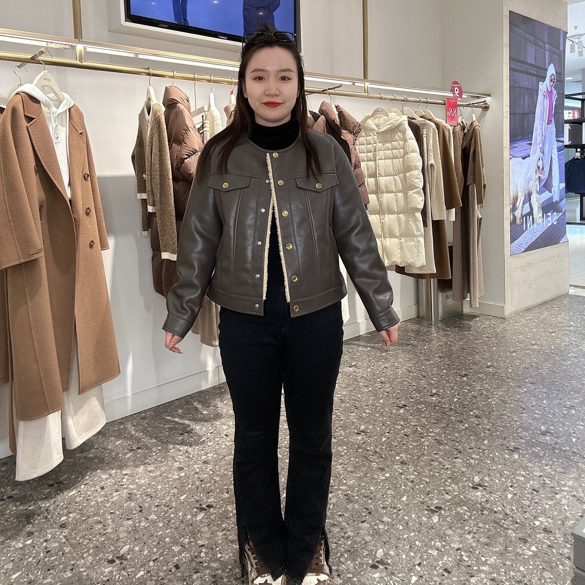 诗凡黎 女士简约时尚外套3EC210581