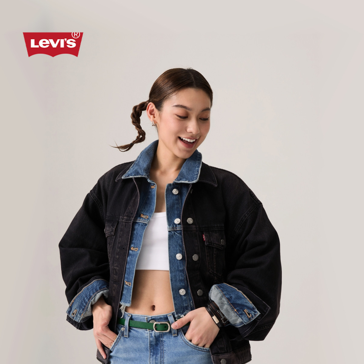 【商场同款】Levi's李维斯25春季女士气质时尚牛仔外套003SX-0000