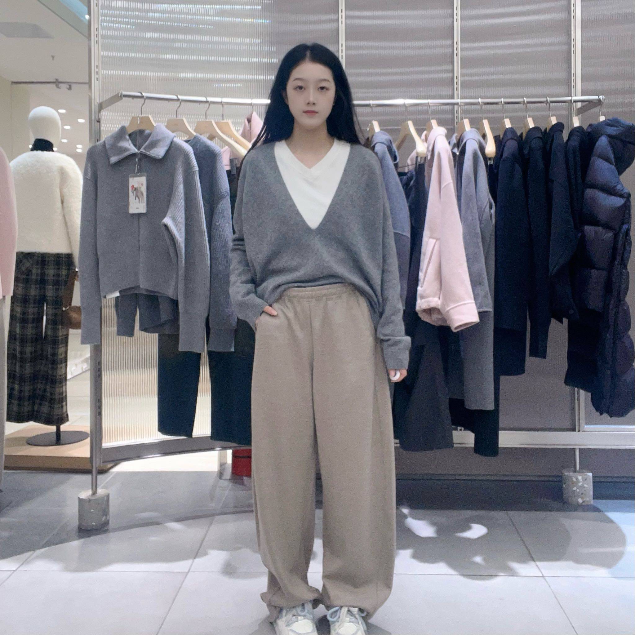 江南布衣女士简约时尚裤5OBE1592H