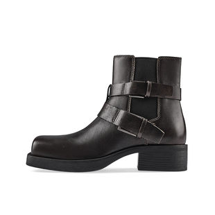 ASH女鞋 YURI短筒方头外露营西部靴女短靴AP320L12051 2025秋冬欣款