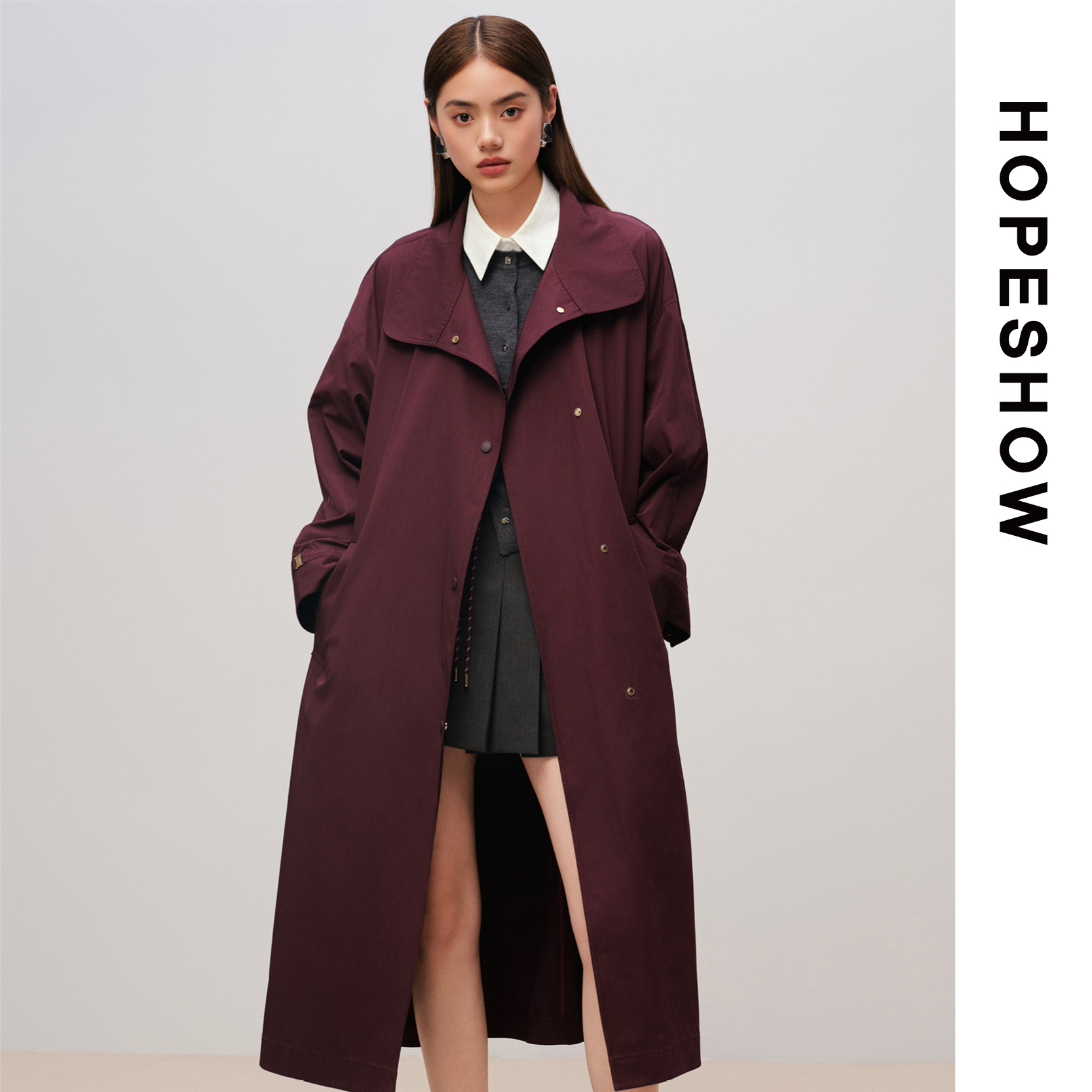 HOPESHOW红袖风衣89125300704