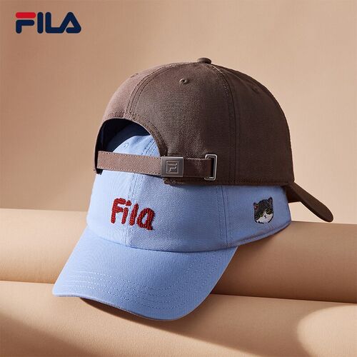 软顶小脸帽|韩素希FILA 斐乐情侣夏猫猫运动遮阳帽F13U629231B