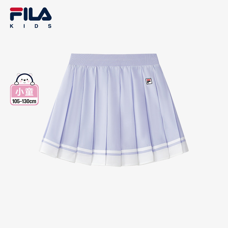 FILA斐乐儿童童装短裙2025年秋季新女童小童半身裙裤裙K11G533306
