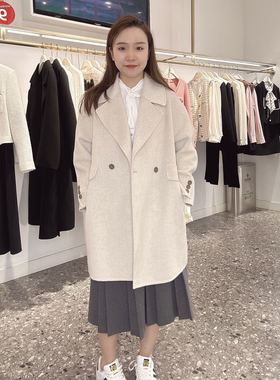 诗凡黎女士简约气质大衣3EA470351