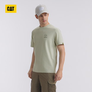 CAT卡特25夏季男士印花LOGO短袖T恤商场同款CO1TSW26141C97
