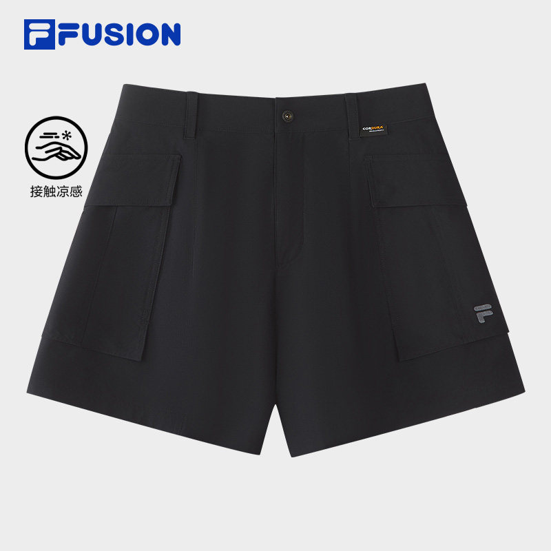 FILA FUSION斐乐梭织短裤女2026秋新款凉感休闲工装裤T11W633801F