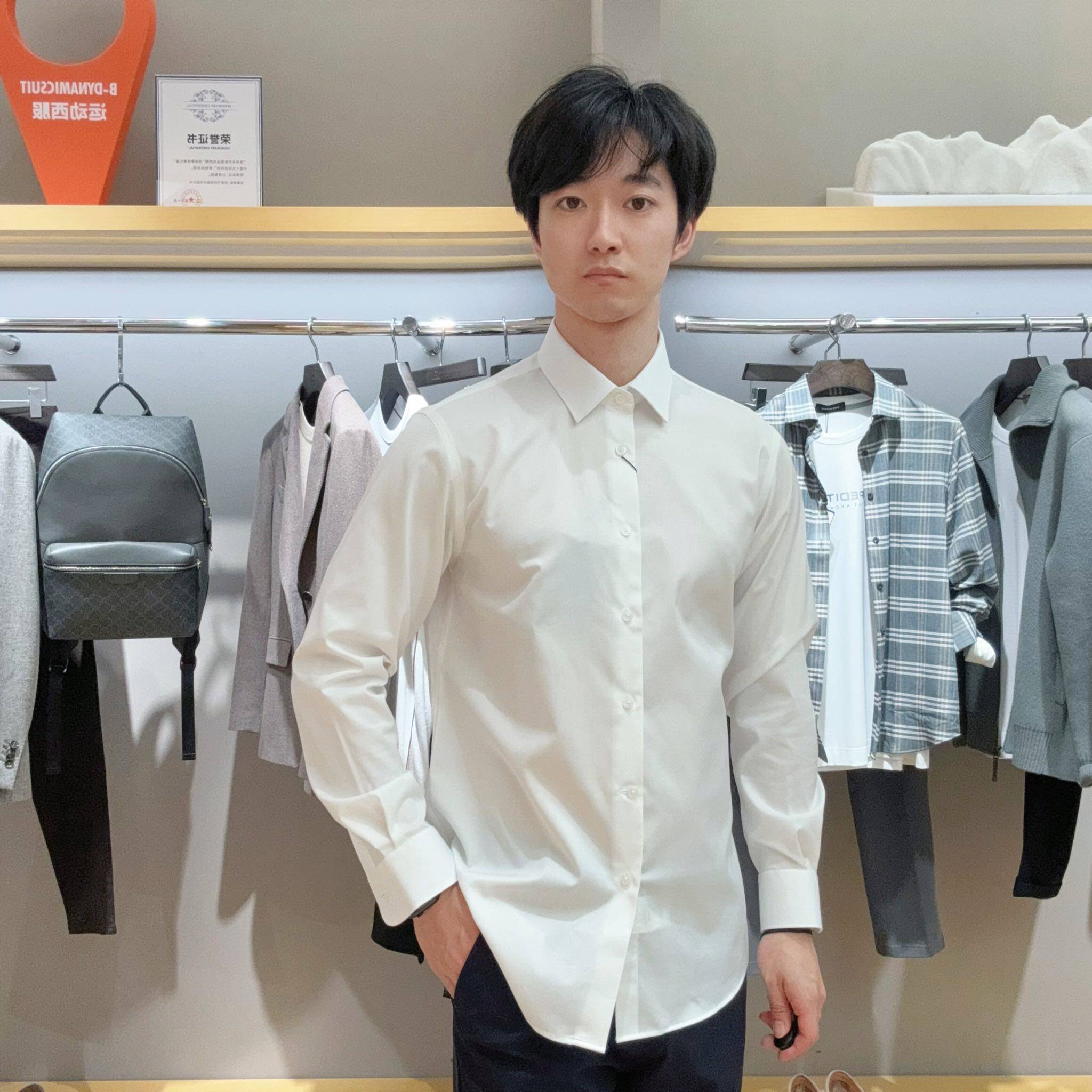 报喜鸟男士简约时尚衬衫EBC243043S111