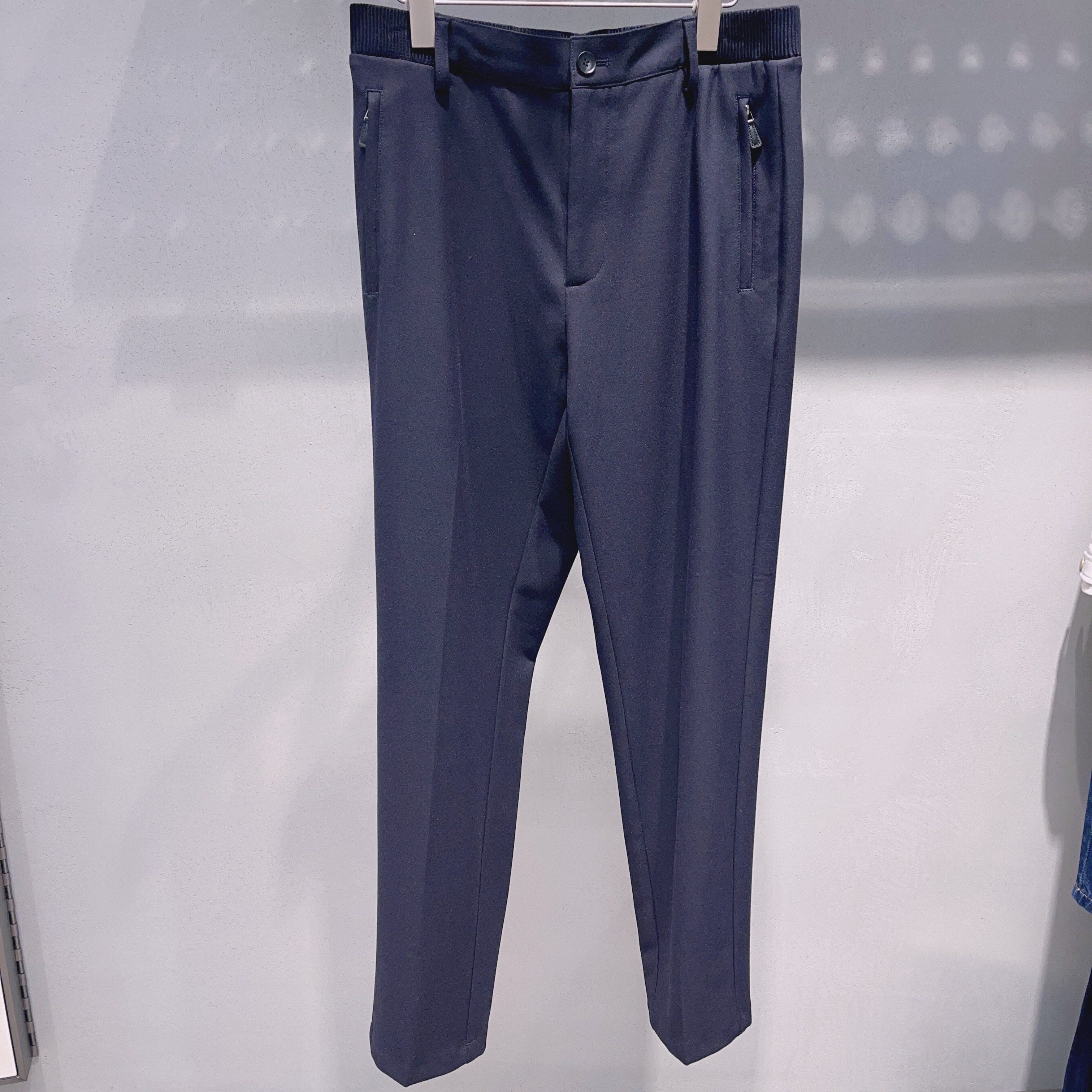 AM麦檬男装休闲带松紧腰裤子9D9350791