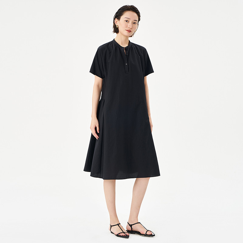 OTT女士休闲小立领连衣裙OS53018216