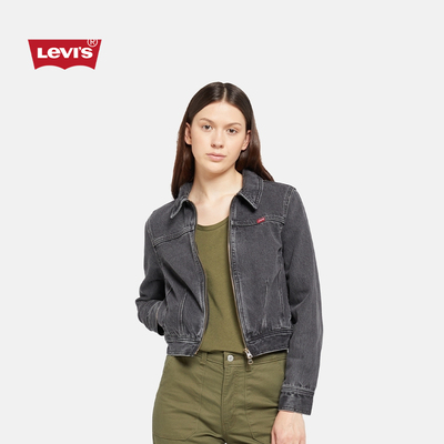 Levi's李维斯 女士短款牛仔外套001W8-0001