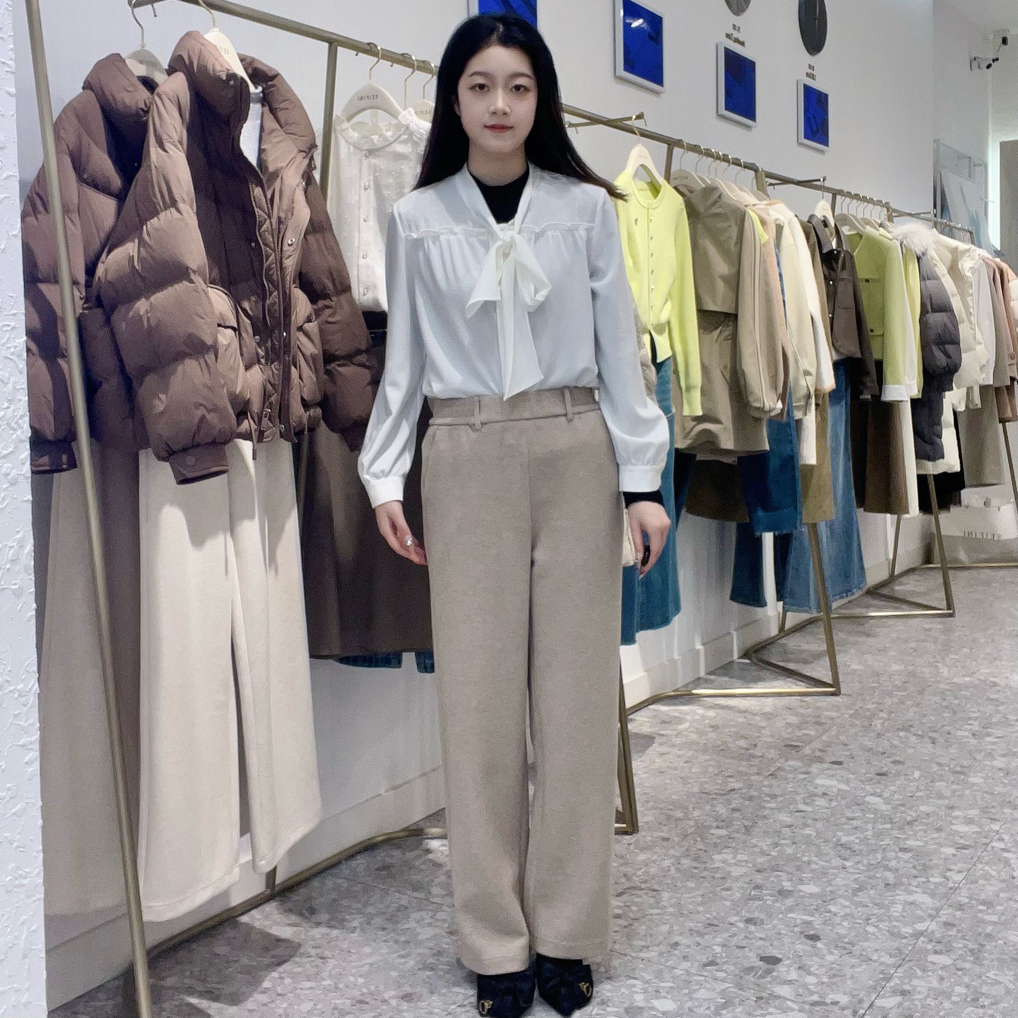 诗凡黎女士时尚休闲裤子3EB252381