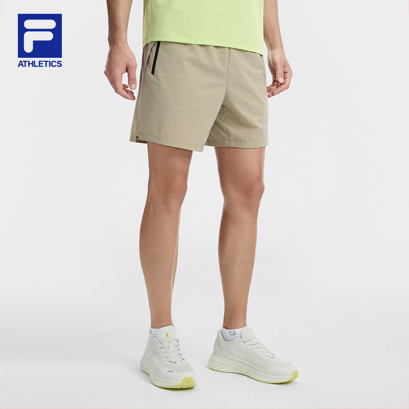 FILA 斐乐官方男士梭织短裤2026夏季新款宽松三分裤A11M621808F