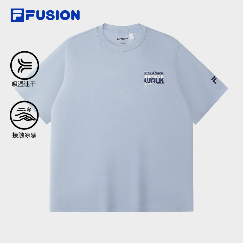 FILA FUSION斐乐潮牌男子衫2026秋季吸湿速干凉感T恤T11M633103F