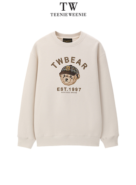 Teenie Weenie2025冬华夫格圆领卫衣TNMW254T05A