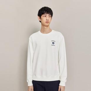 MM麦檬男装棉质白色T恤圆领宽松休闲9E2100111