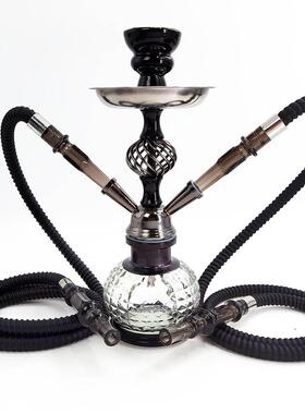 跨境货源阿拉伯水烟全套 铁水烟壶 迷你水烟配件 小号双人hookah