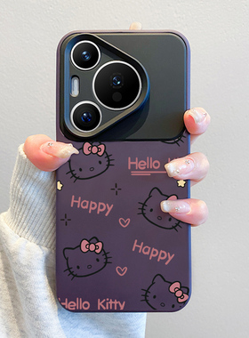 HelloKitty猫适用华为pura70手机壳新款p70卡通mate80promax二合一硅胶pro+全包镜头ultra防摔女p60可爱红50