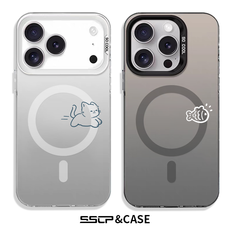 【小猫爱吃鱼】适用苹果17手机壳新款iphone16promax超火15创意卡通情侣14plus超薄13磁吸air套12女11不撞款,3C数码配件,手机保护套/壳,淘宝优惠券,粉丝福利购,淘宝优惠卷