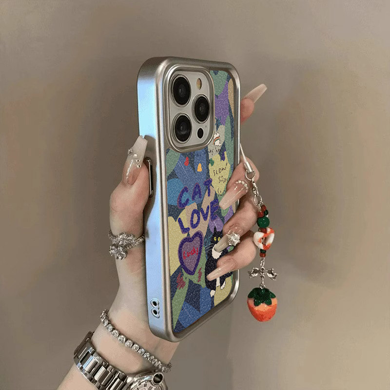 不撞款小羊皮适用苹果手机壳