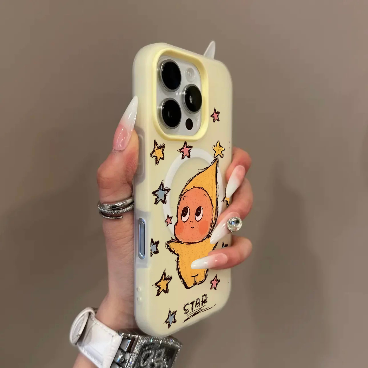 适用苹果17手机壳2026新款iphone16promax超火星星人15PRO磨砂磁吸air高级感14plus撞色硅胶13油画卡通12女11