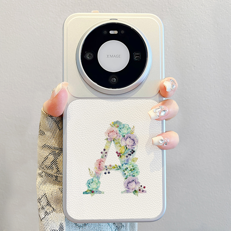 姓氏26字母适用华为mate80手机壳2026新款pura80pro小羊皮mate60pro秋冬高级感女p70pro硅胶promax防摔pro+套